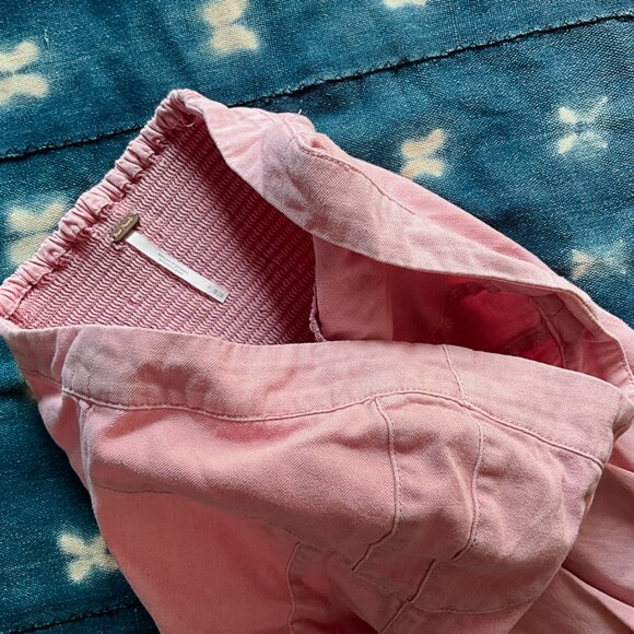 Free People Tops | Pink Corset Strapless Top Sz M | Color: Pink - Picture 4 of 5